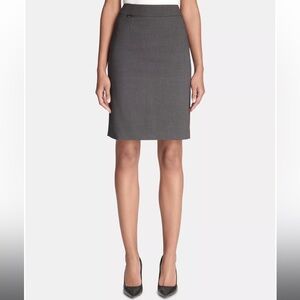CALVIN KLEIN Women's Pencil Skirt, charcoal, 23”, brand new with tags